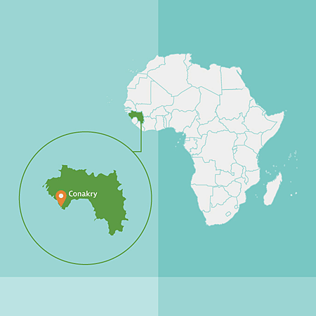 Afrikakarte, Guinea
