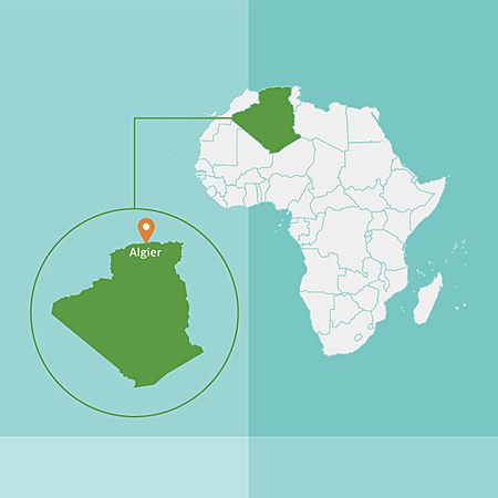 Afrikakarte, Algerien