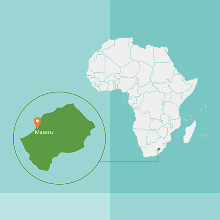 Afrikakarte, Lesotho