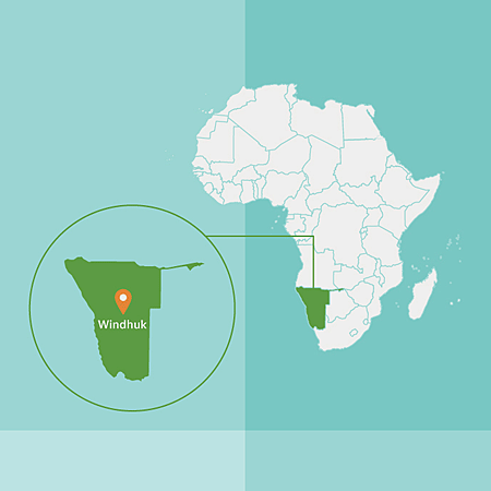 Afrikakarte, Namibia