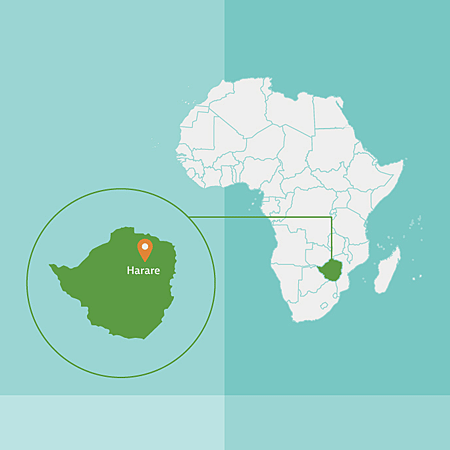 Afrikakarte, Simbabwe