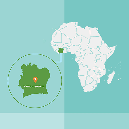 Afrikakarte, Côte d'Ivoire