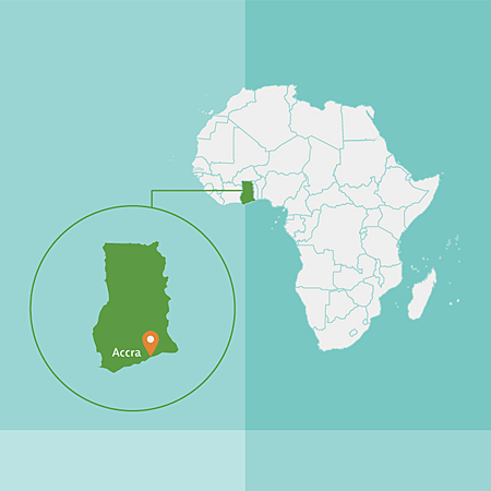 Afrikakarte, Ghana