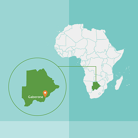 Afrikakarte, Botsuana