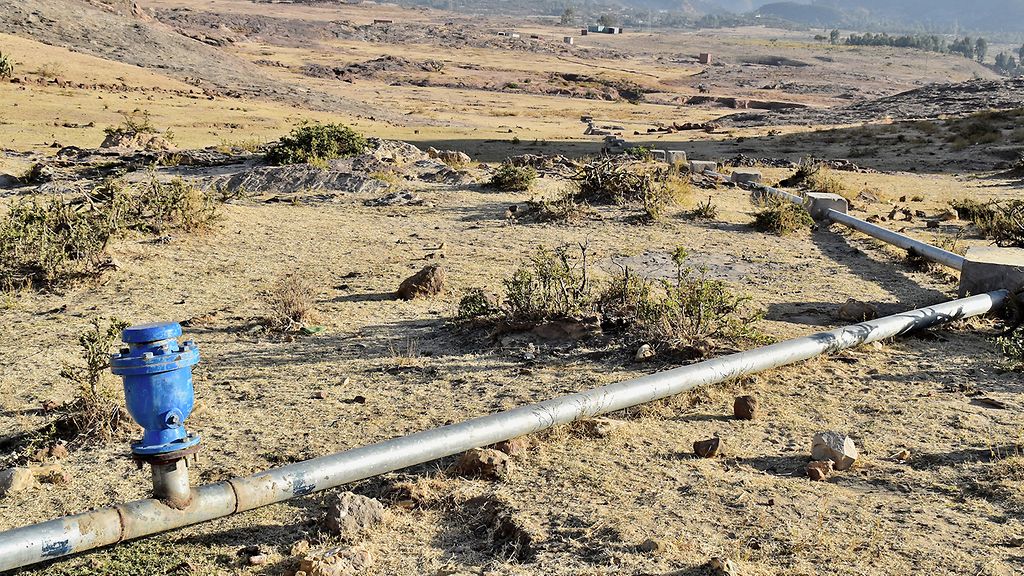 Wasserleitung in Afrika