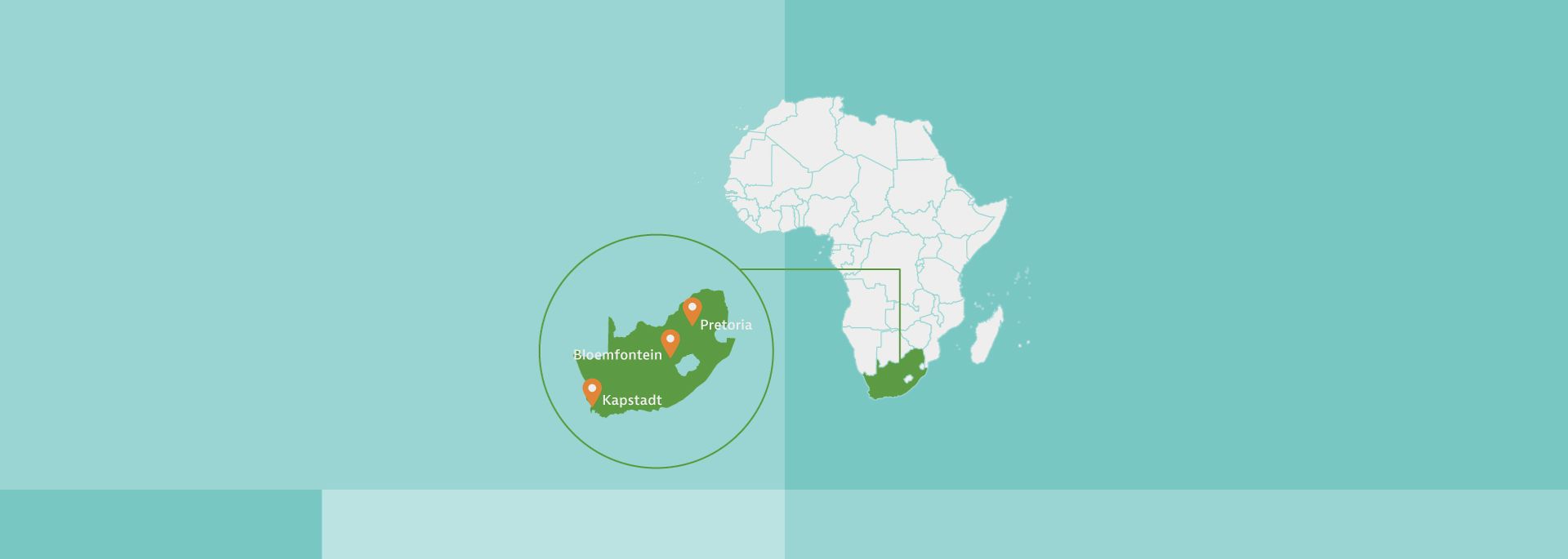 Afrikakarte, Südafrika