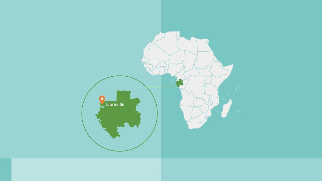 Afrikakarte, Gabun