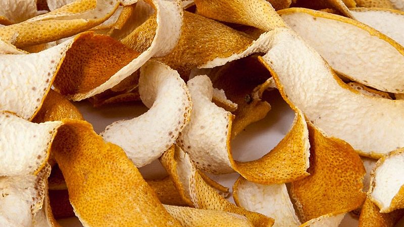Dried quarter peels